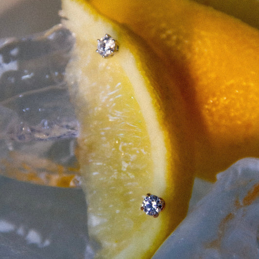 INÉS Rose Gold Stud Earrings