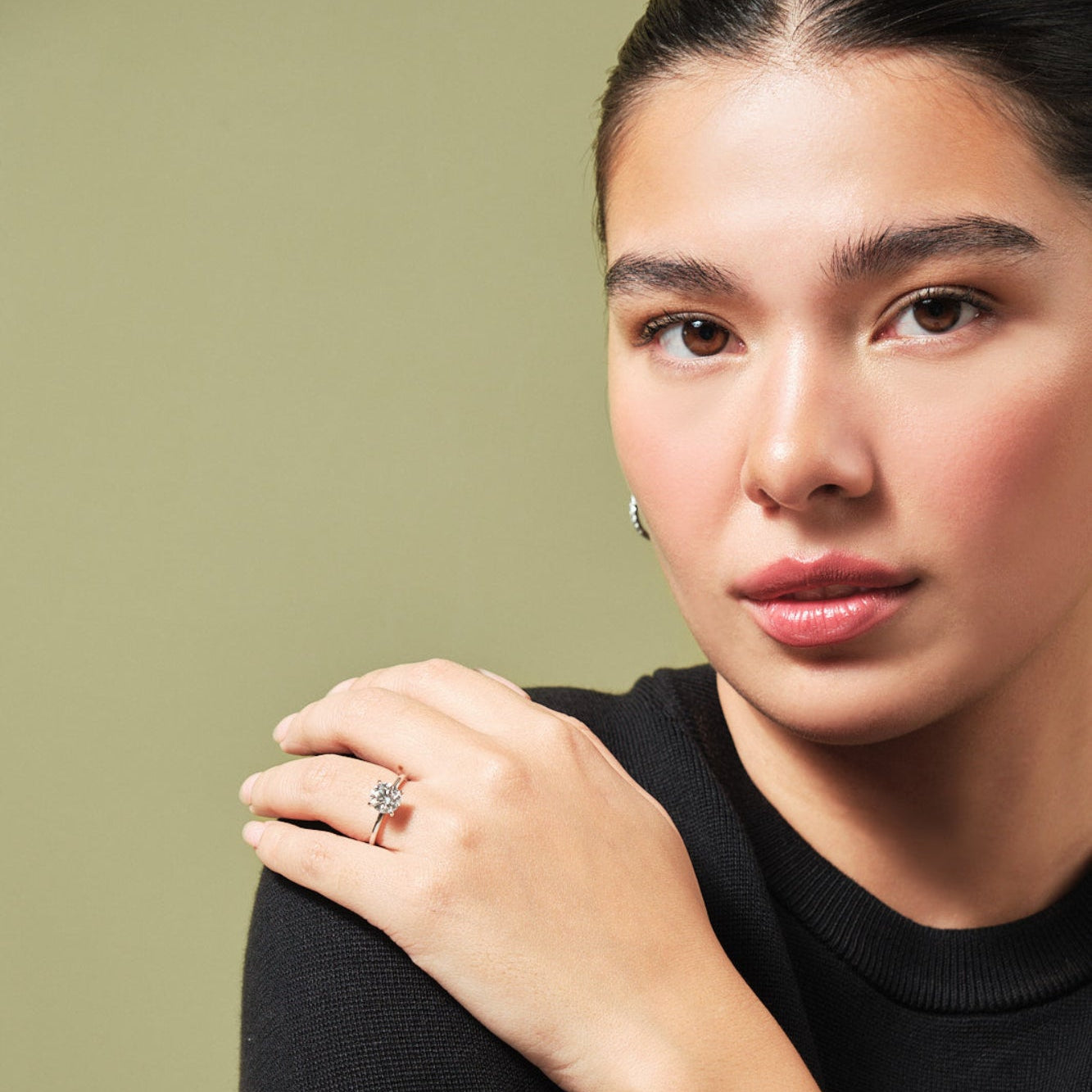 SYLVIE Solitaire Engagement Ring